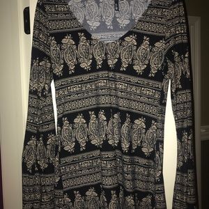 Bohemian bell sleeve top